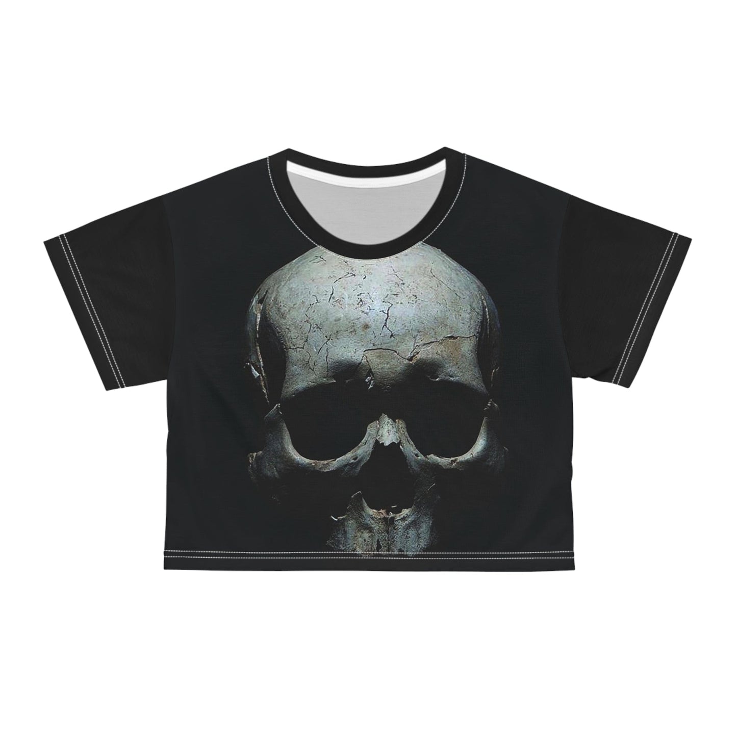 Printify All Over Prints White stitching / XS AOP Crop Tee