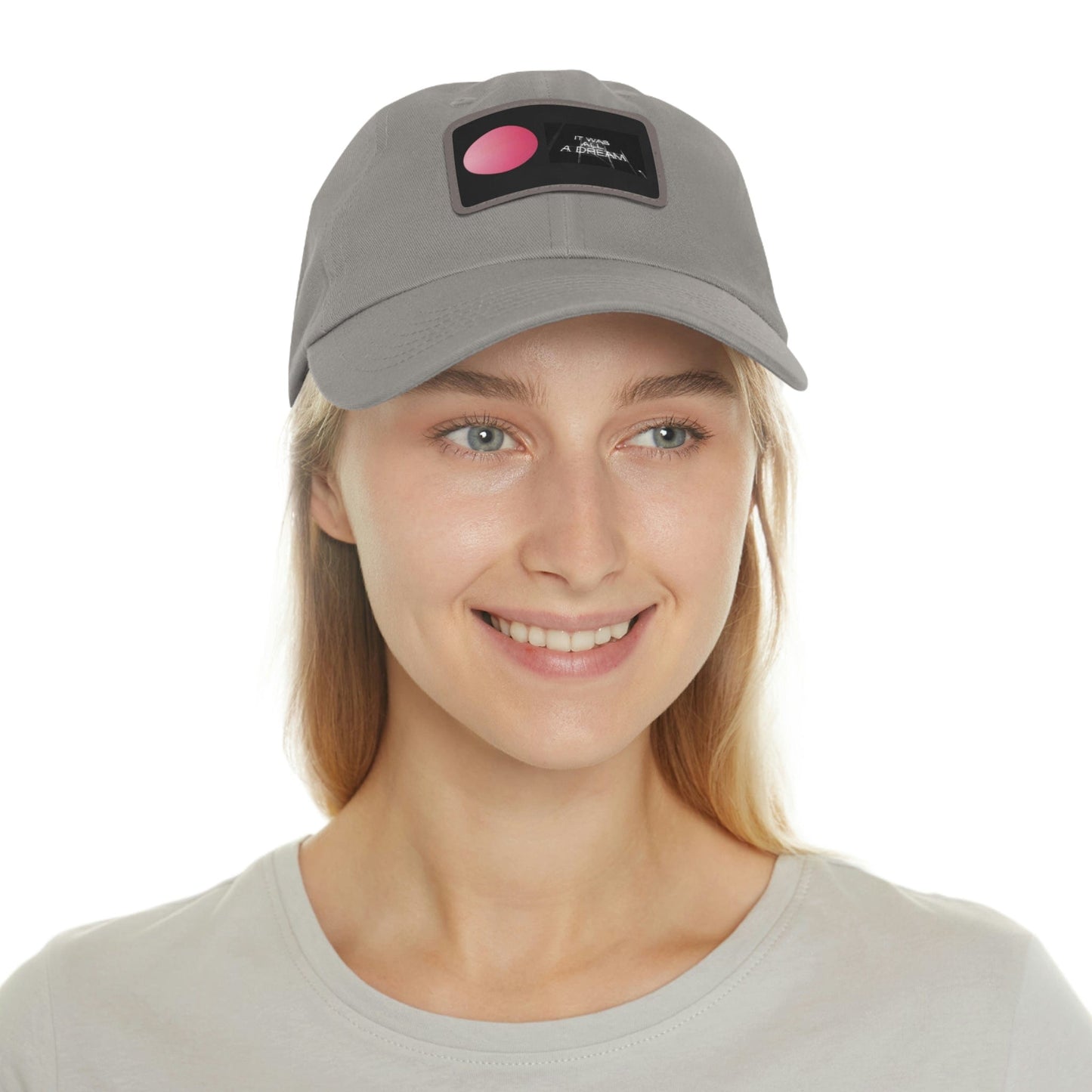 Printify Hats Dad Hat with Leather Patch (Rectangle)
