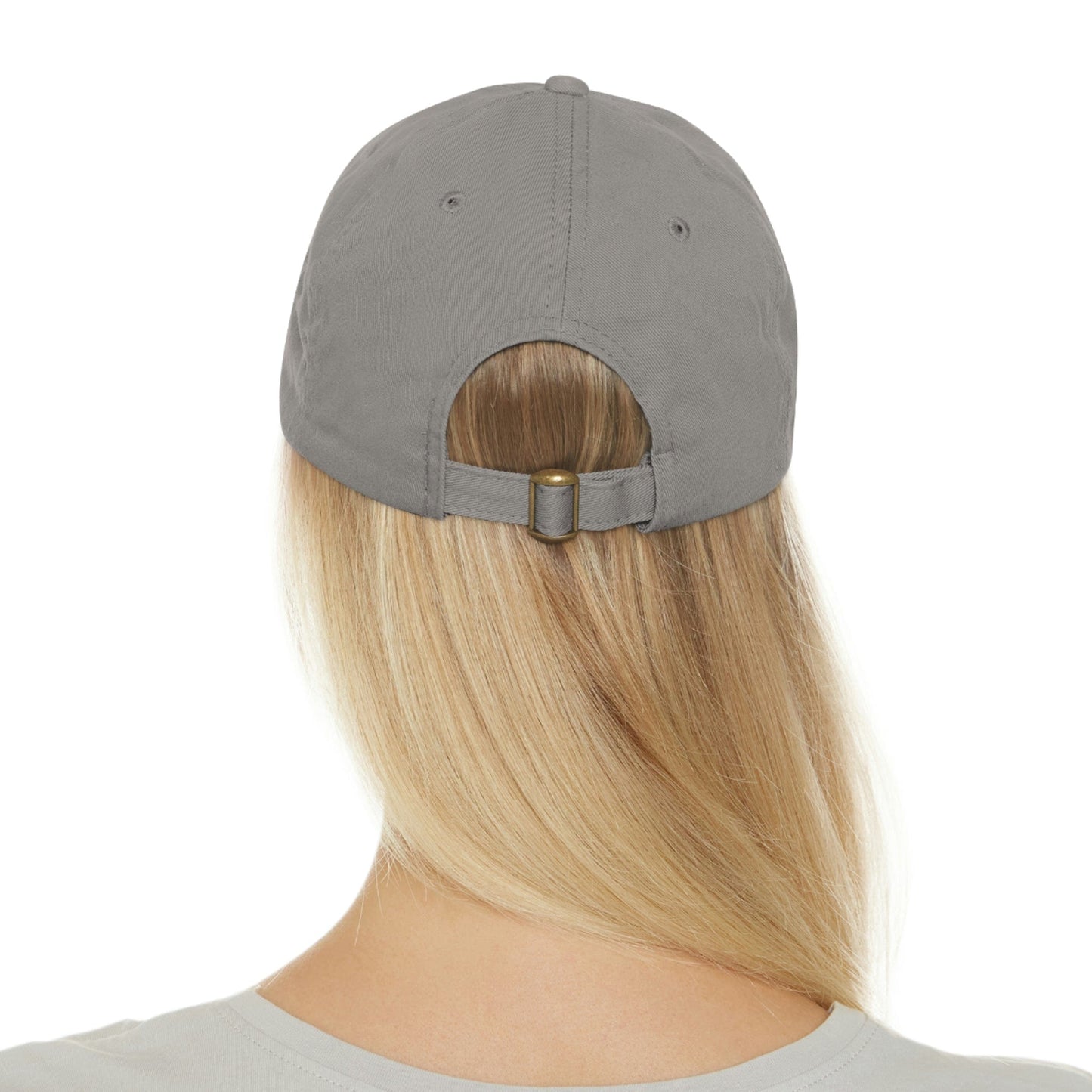Printify Hats Dad Hat with Leather Patch (Rectangle)
