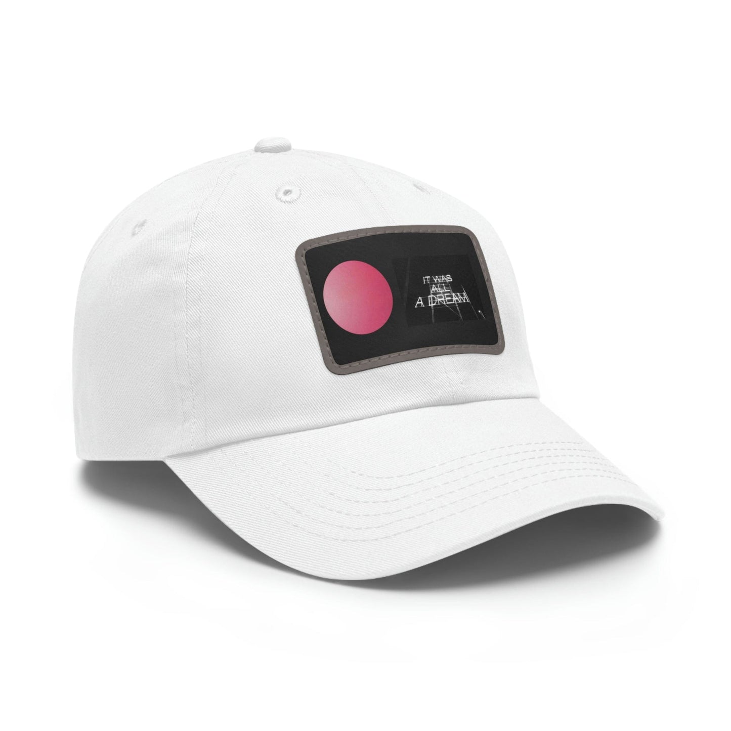 Printify Hats Dad Hat with Leather Patch (Rectangle)