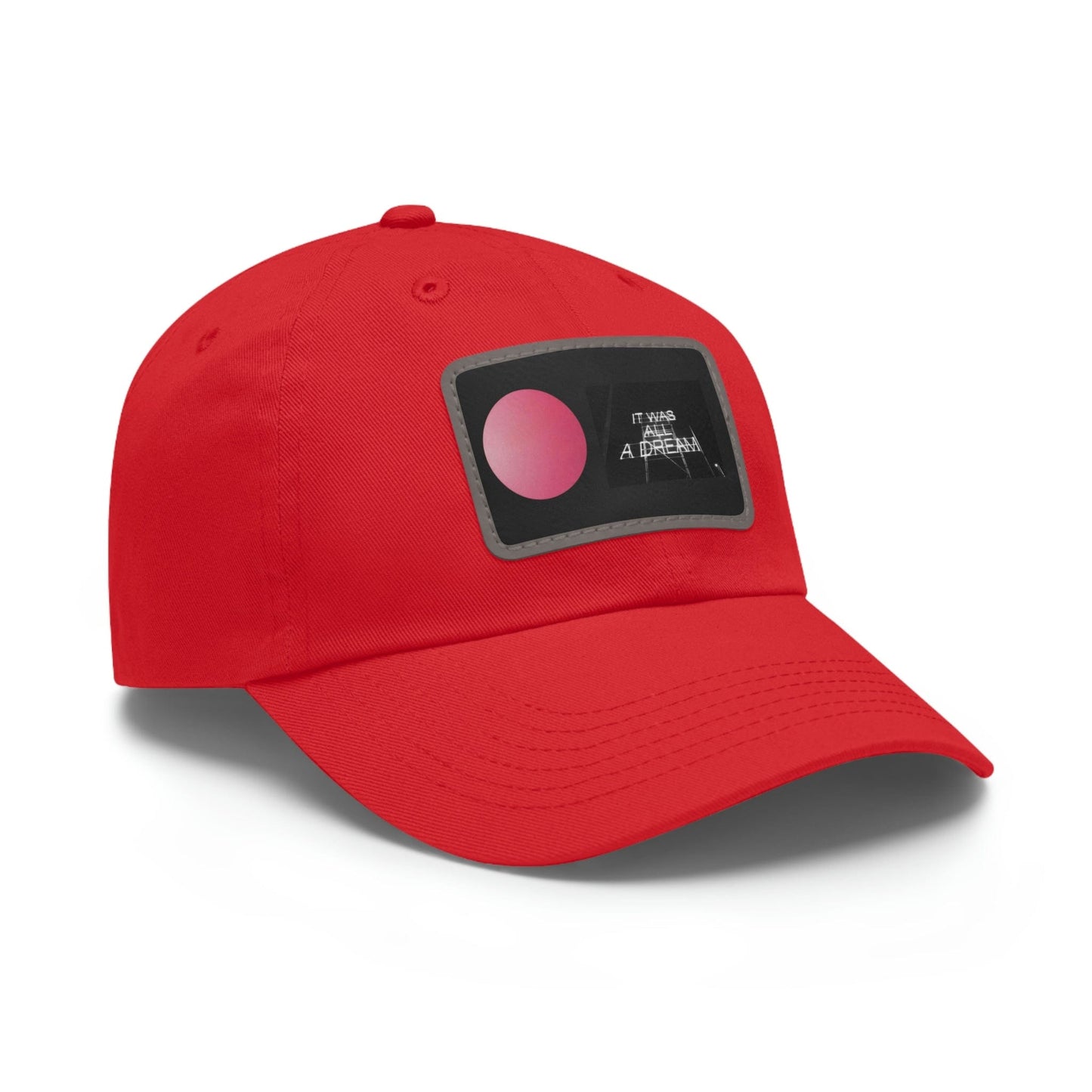 Printify Hats Dad Hat with Leather Patch (Rectangle)