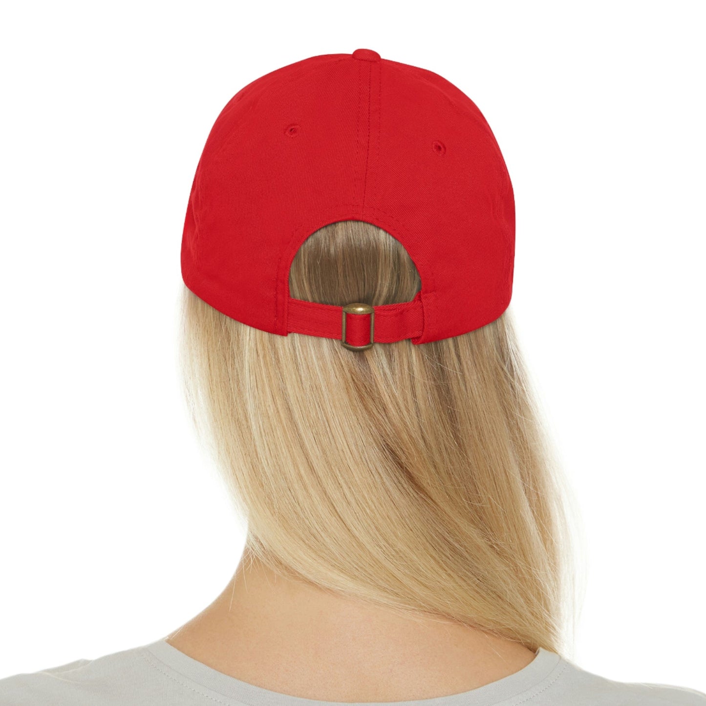 Printify Hats Dad Hat with Leather Patch (Rectangle)