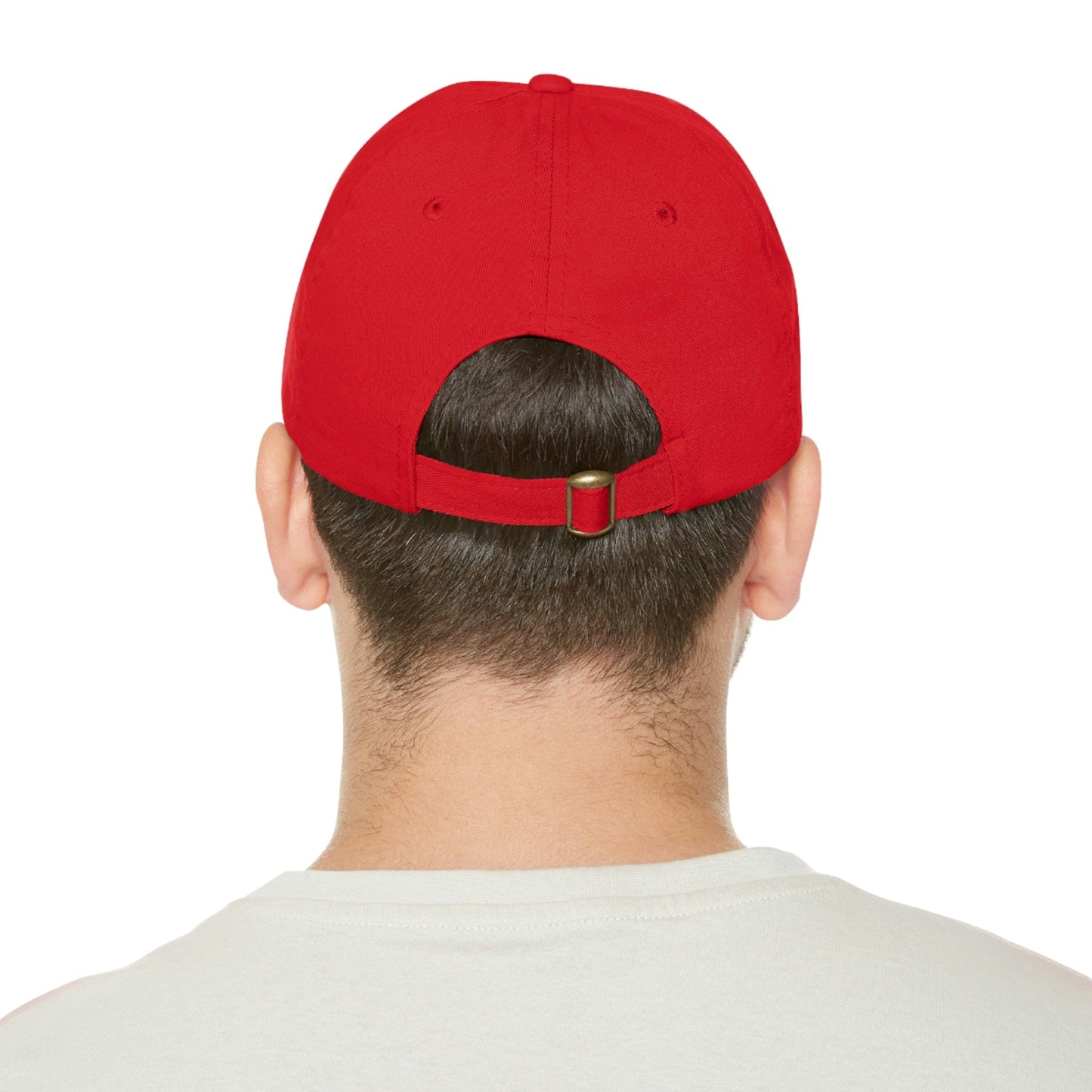 Printify Hats Dad Hat with Leather Patch (Rectangle)