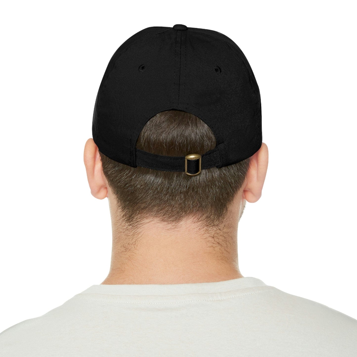 Printify Hats Dad Hat with Leather Patch (Rectangle)