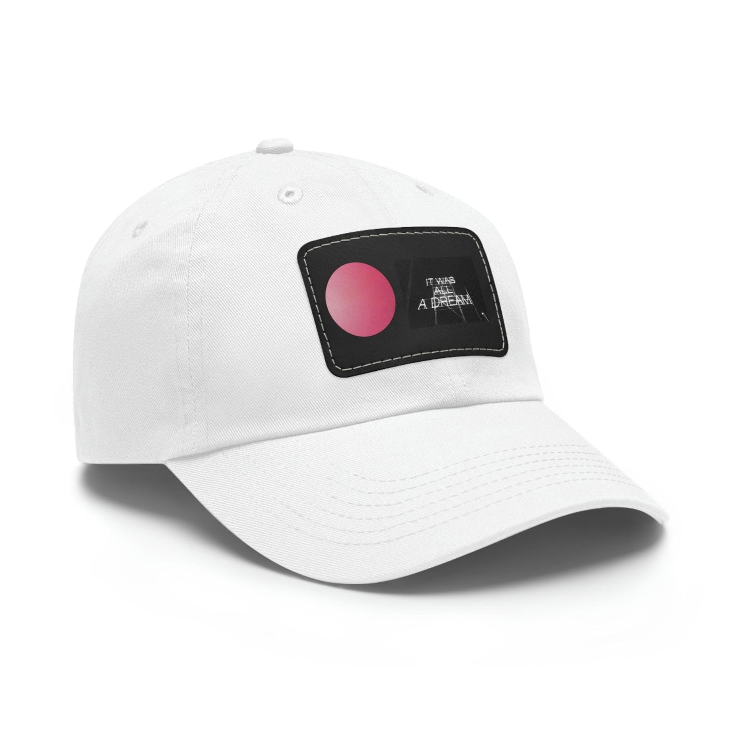 Printify Hats Dad Hat with Leather Patch (Rectangle)
