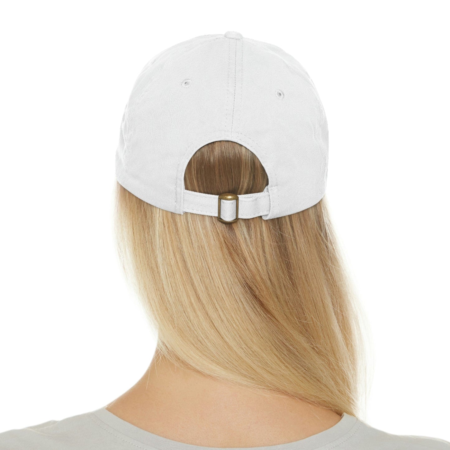 Printify Hats Dad Hat with Leather Patch (Rectangle)