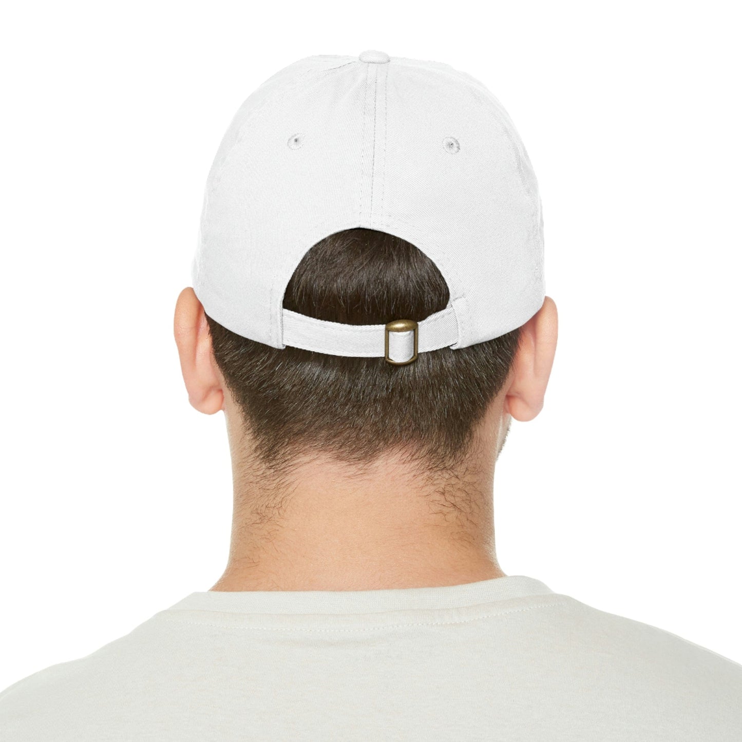 Printify Hats Dad Hat with Leather Patch (Rectangle)
