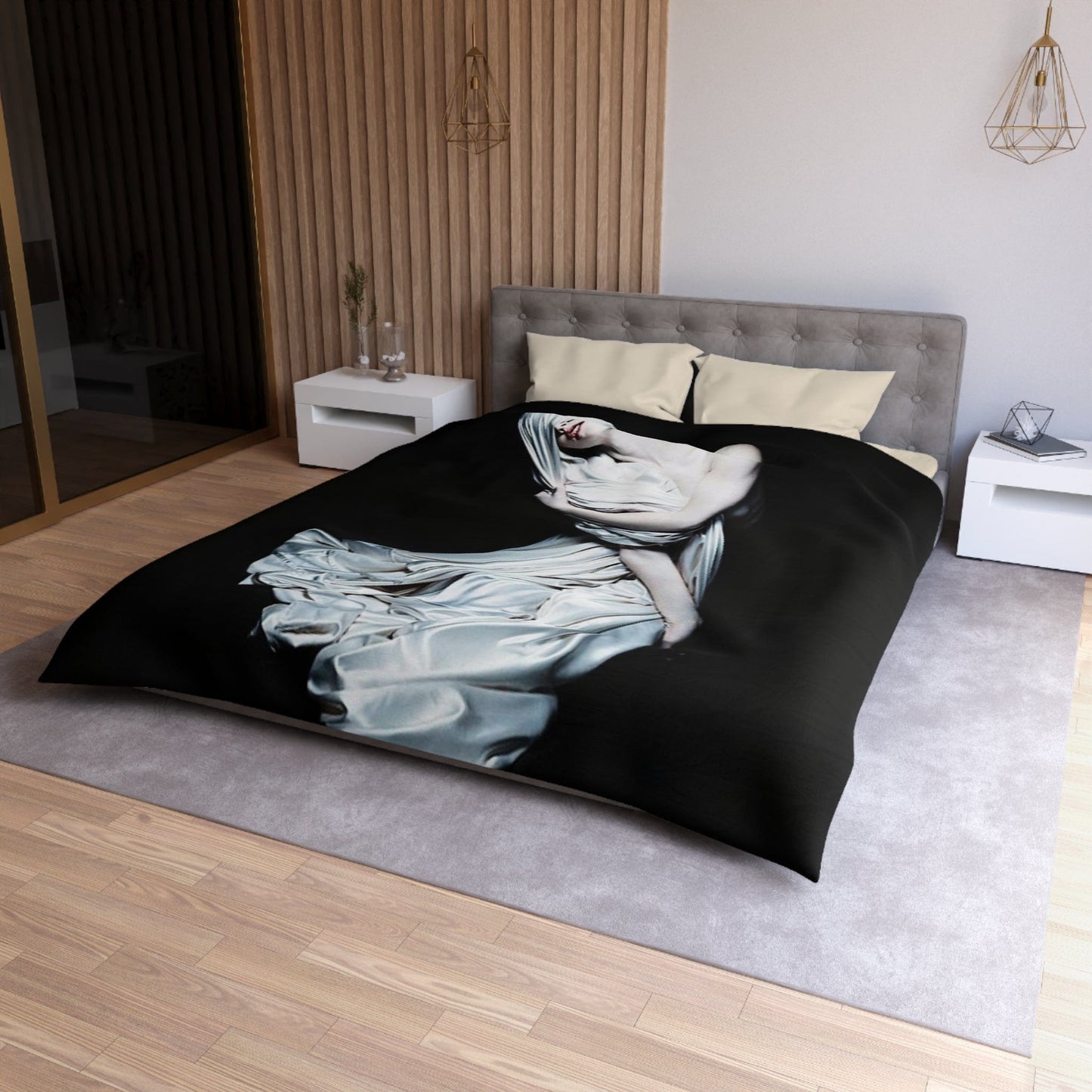 Printify Home Decor Microfiber Duvet Cover