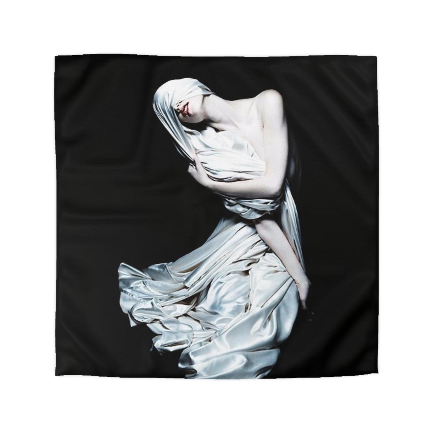 Printify Home Decor Queen / Cream Microfiber Duvet Cover
