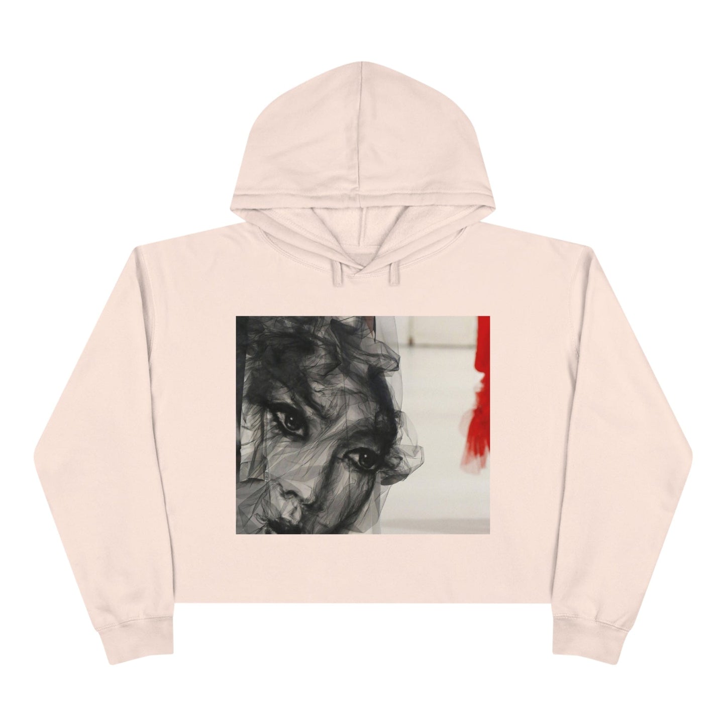 Printify Hoodie Pale Pink / XS Crop Hoodie