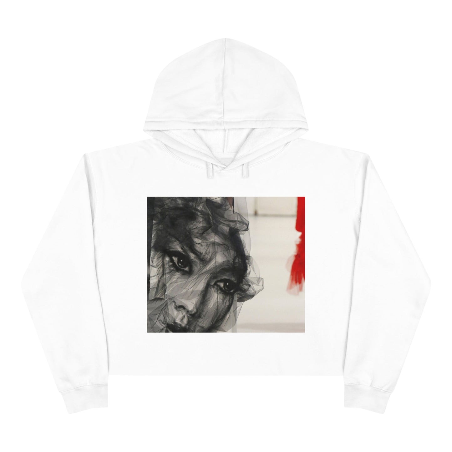 Printify Hoodie White / XS Crop Hoodie