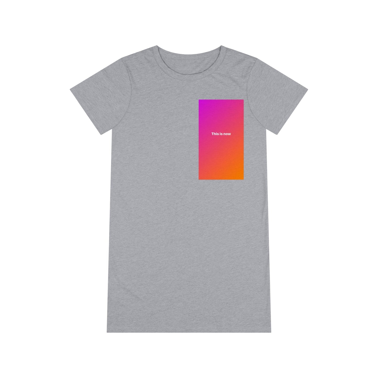Printify T-Shirt L / Athletic Heather Organic T-Shirt Dress