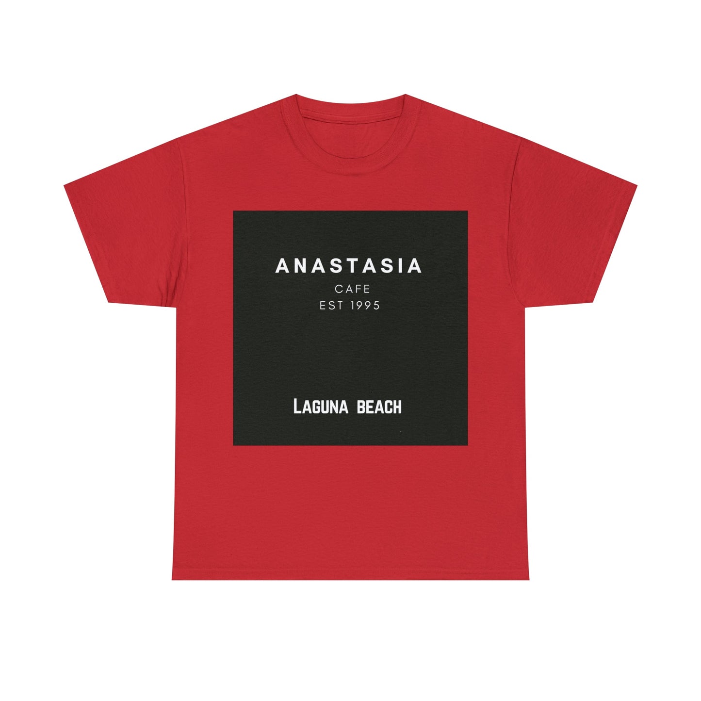 Printify T-Shirt L / Red Unisex Heavy Cotton Tee
