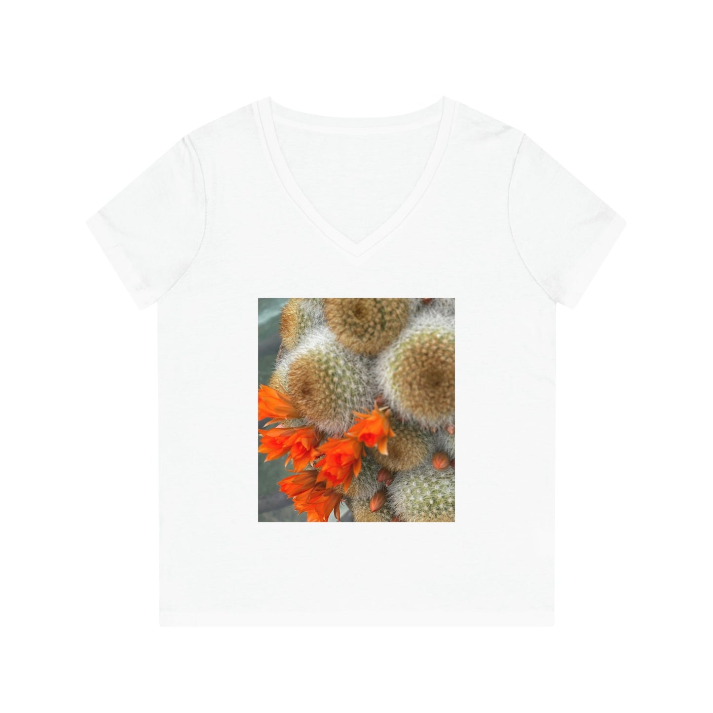 Printify V-neck White / S Women's Evoker V-Neck T-Shirt
