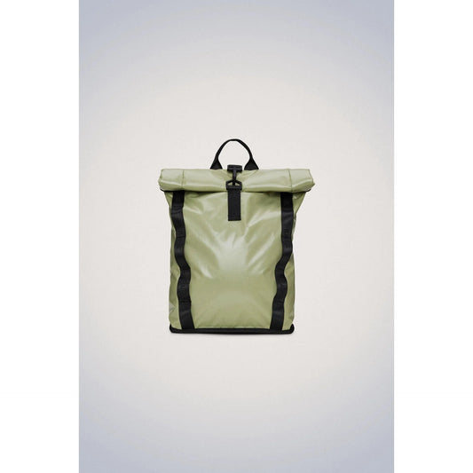 RAINS Backpacks H 15.4 x W 10.6 x D 3.9 inches / Earth / Polyester RAINS Sibu Rolltop Rucksack Mini