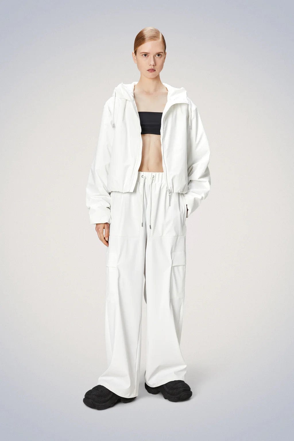Jackets RAINS Lohja Short Jacket Light Gray
