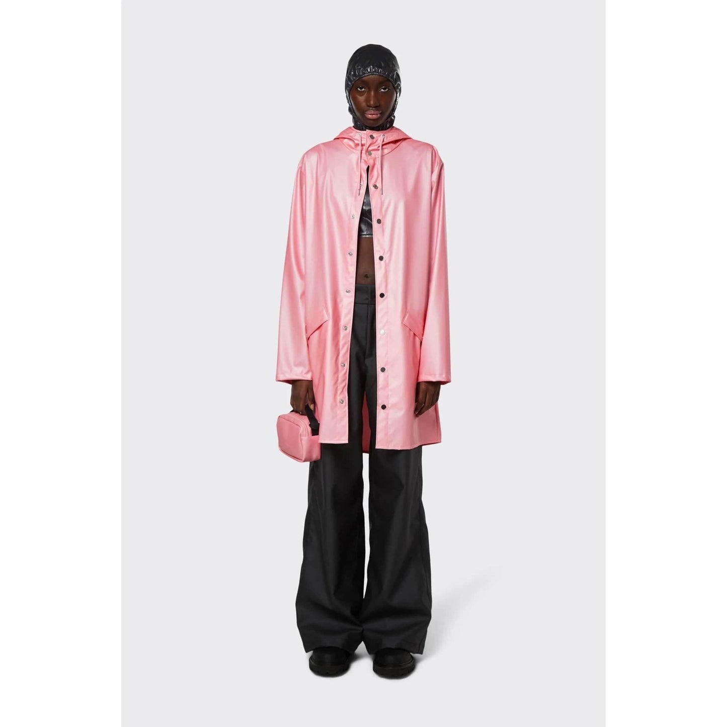Womens Jackets + Coats RAINS Long Jacket Misty Rose
