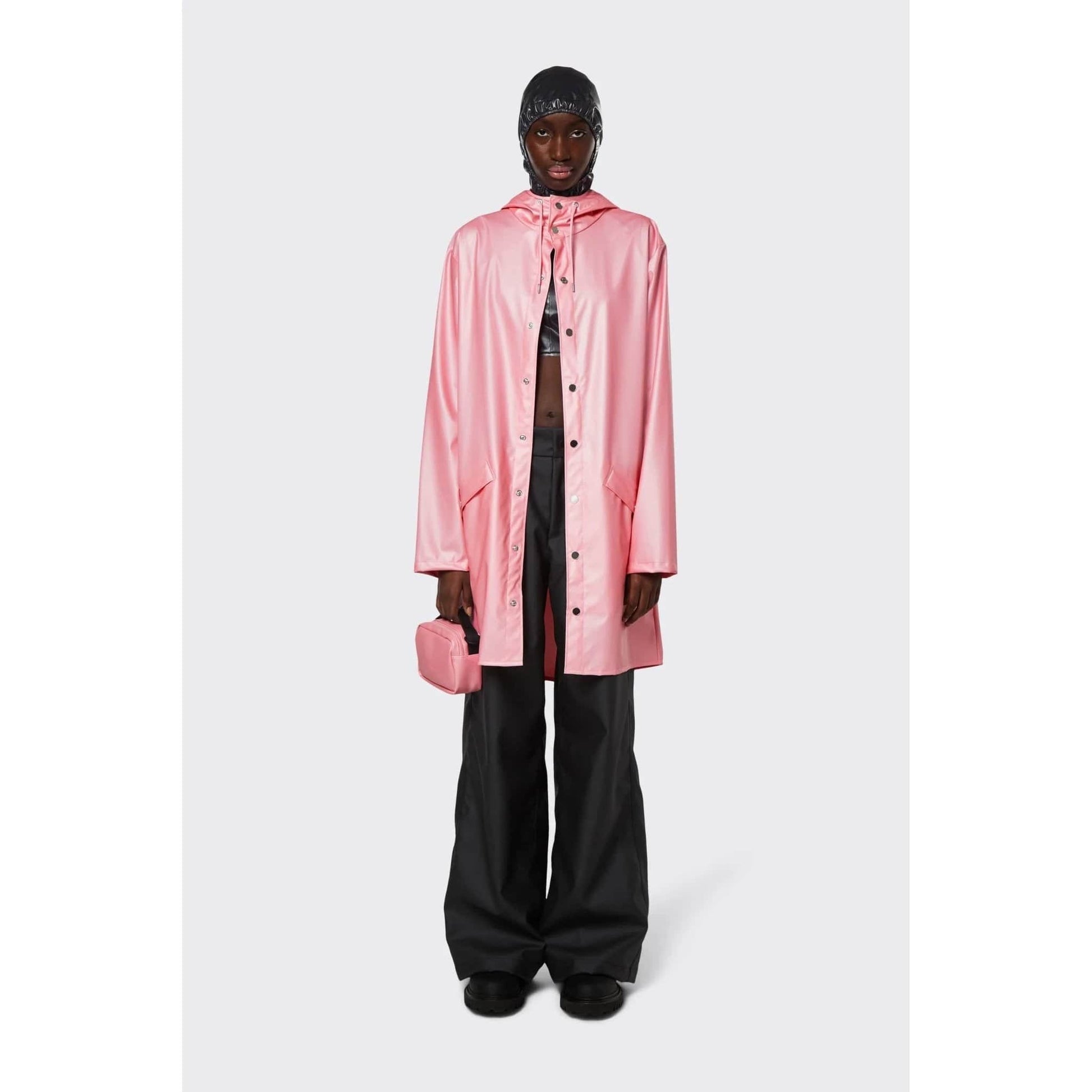 Womens Jackets + Coats RAINS Long Jacket Misty Rose