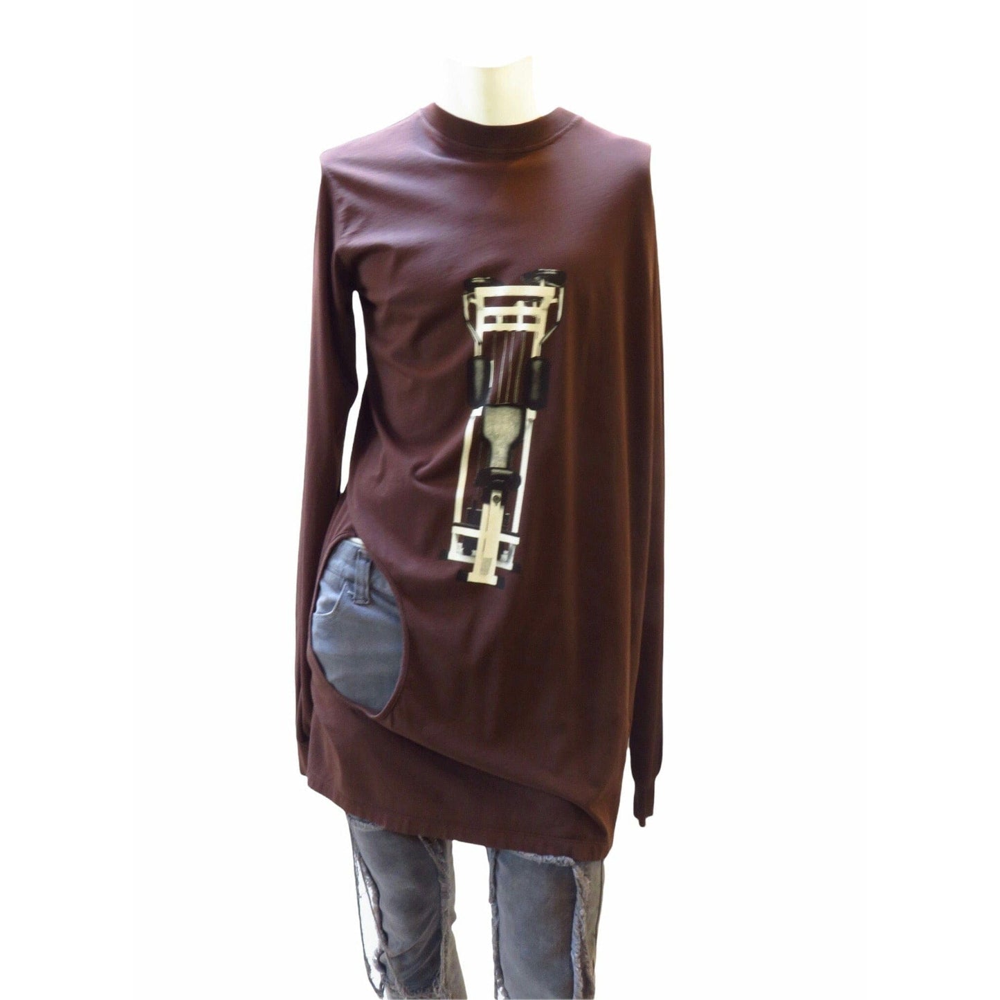 Shirts & Tops Rick Owens DRKSHDW Subhuman Long Sleeve Tee Dark Slate Gray