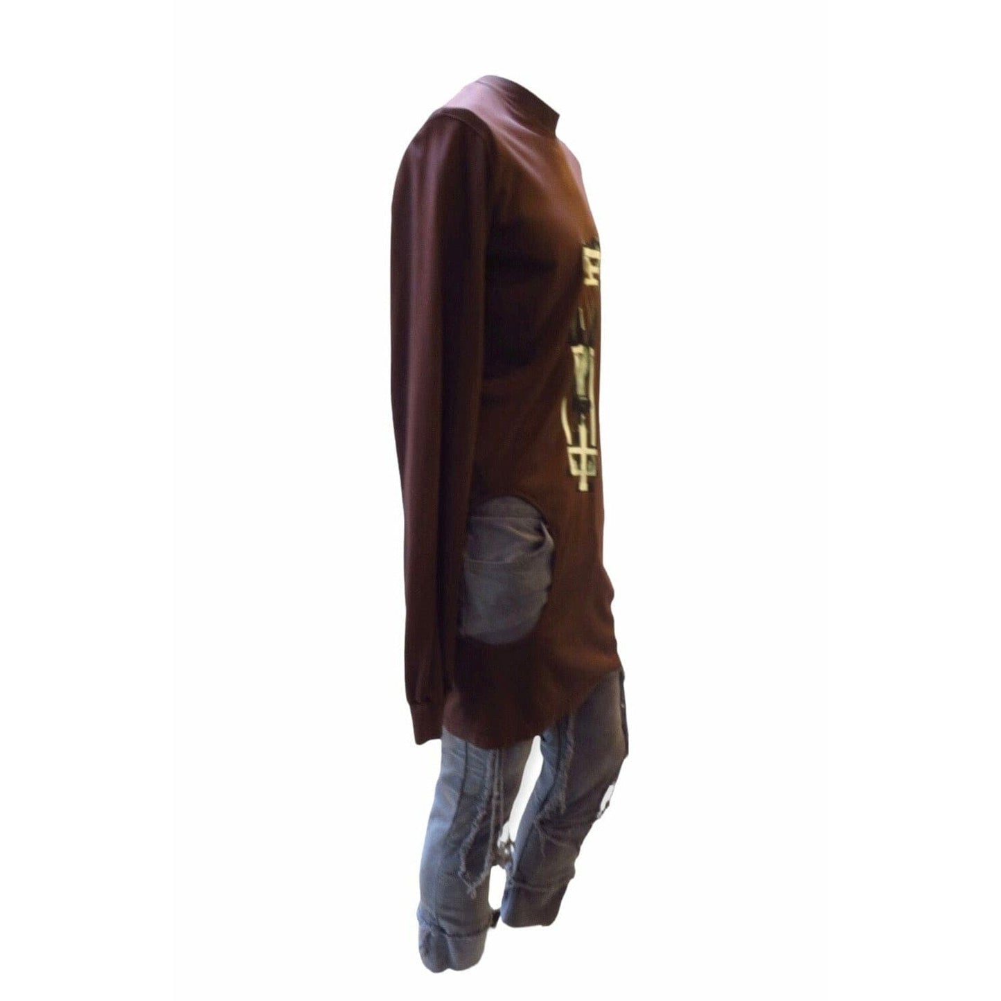 Shirts & Tops Rick Owens DRKSHDW Subhuman Long Sleeve Tee Dark Slate Gray