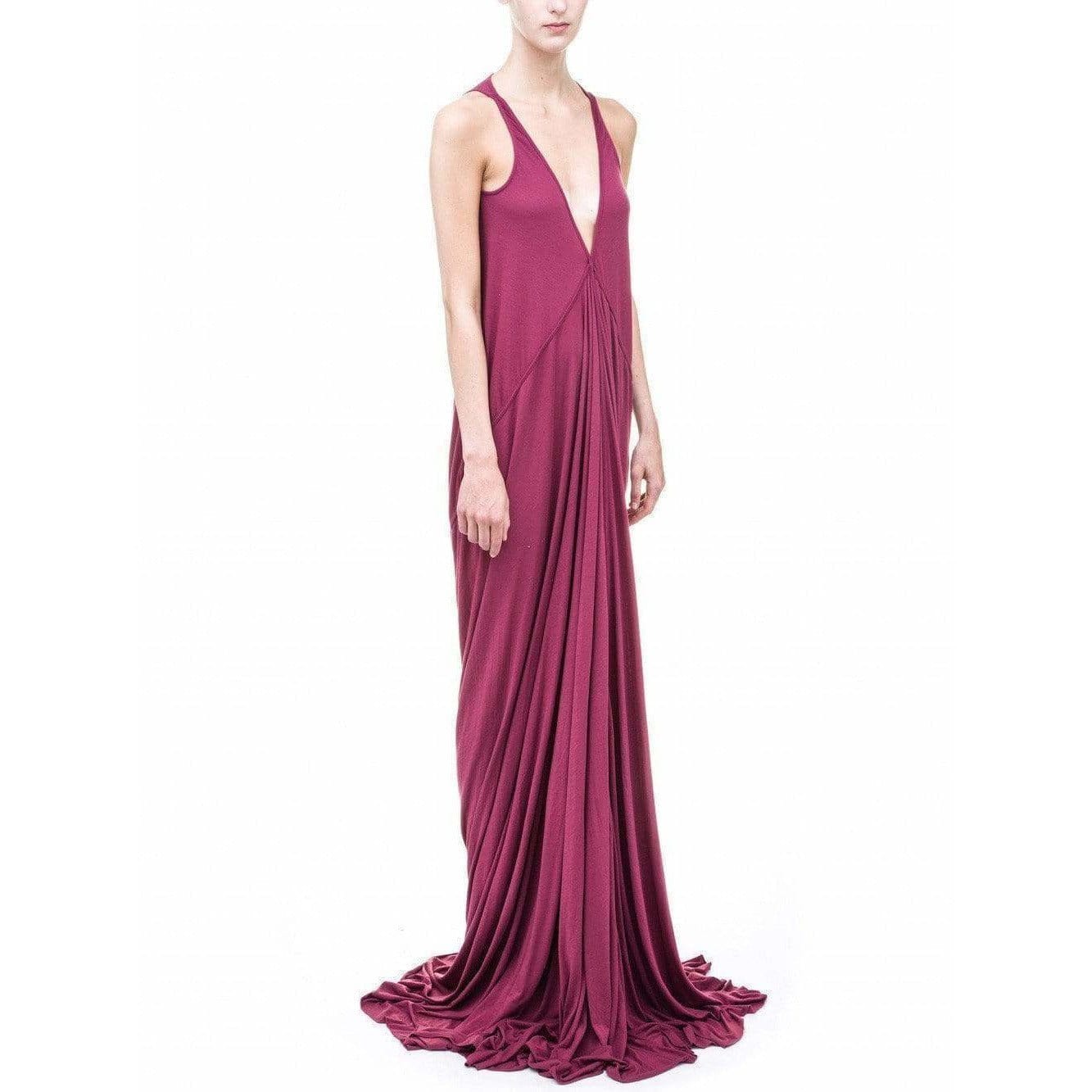 Dresses Rick Owens Lilies Long Jersey Dress Maroon