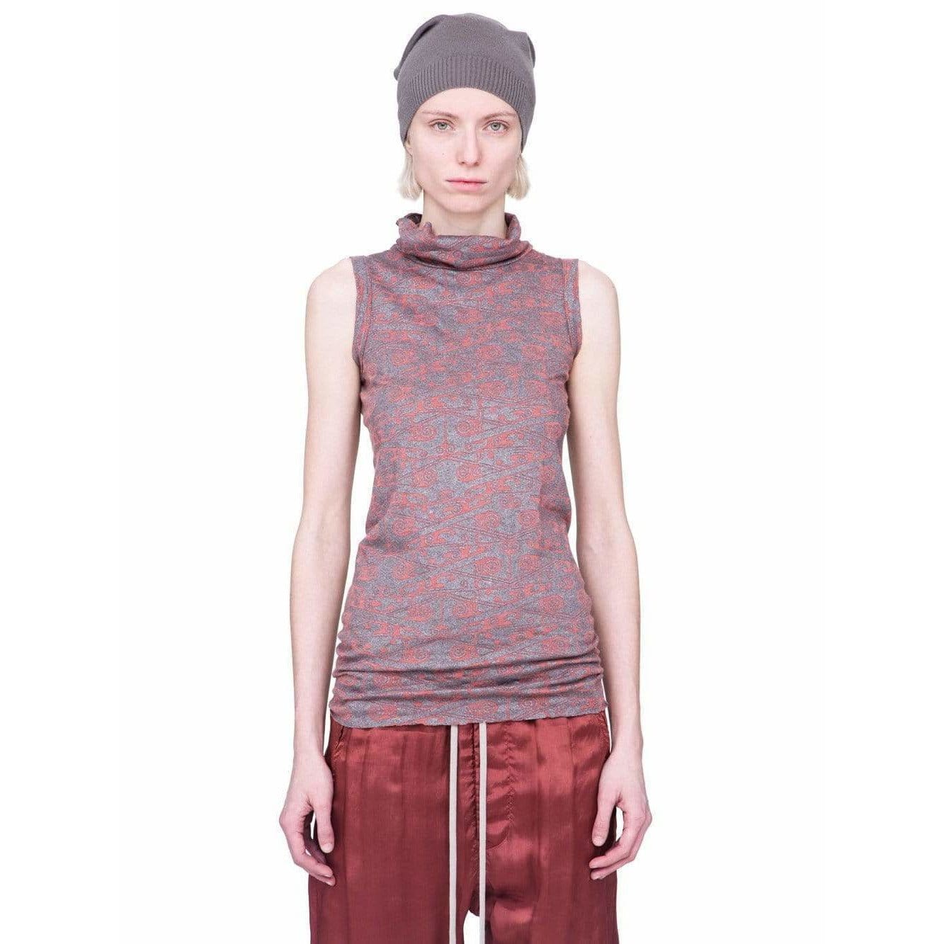 Women Top Rick Owens Lilies Sleeveless Top Rosy Brown