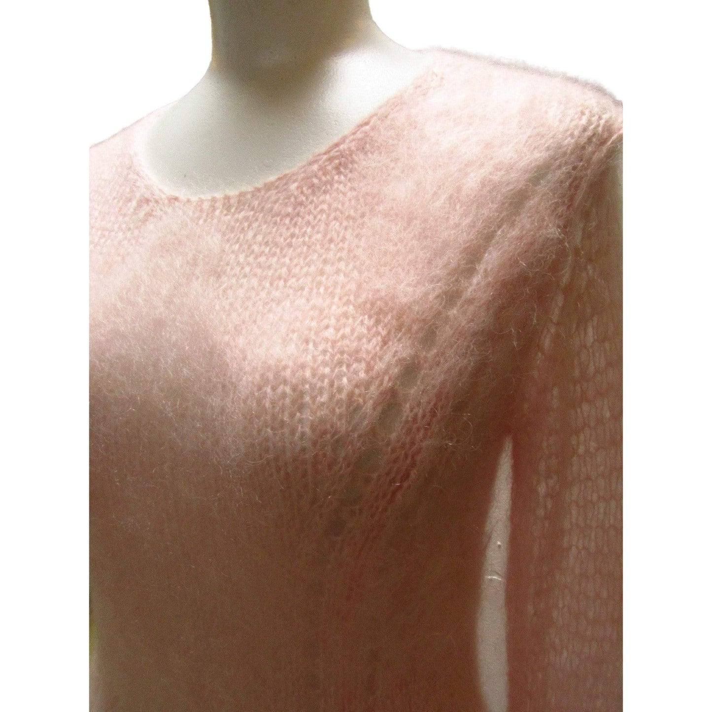 Dresses TAO Comme Des Garçons Pink Mohair Sweater Dress Dark Olive Green