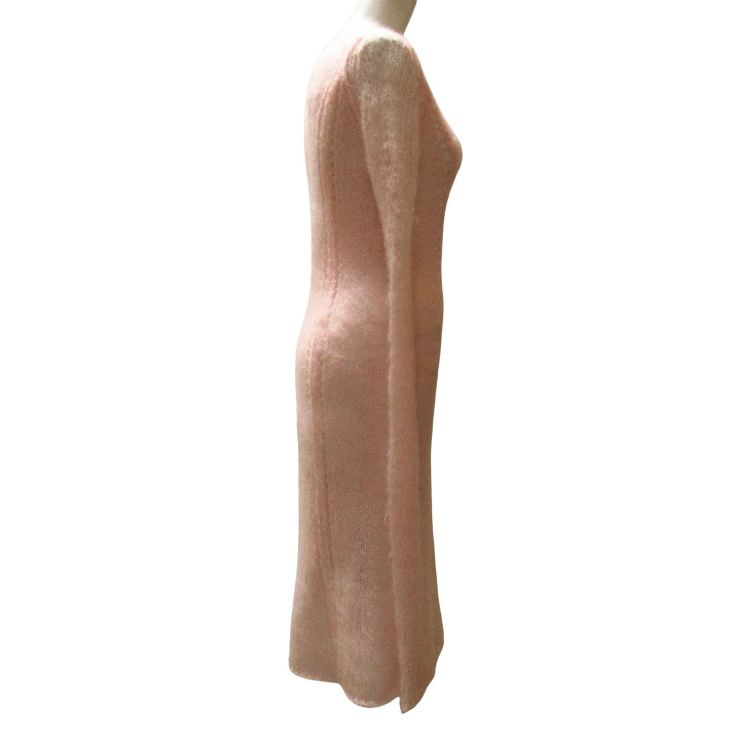 Dresses TAO Comme Des Garçons Pink Mohair Sweater Dress Dim Gray