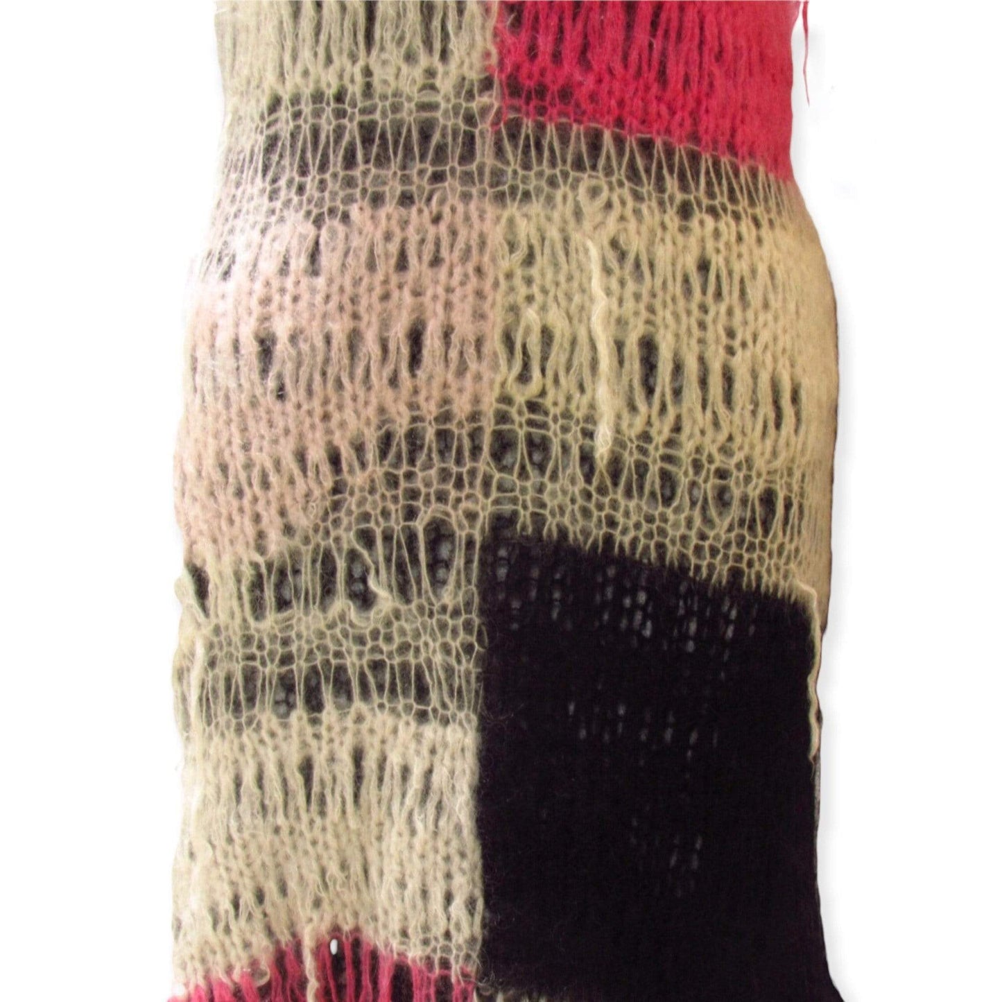 Dresses Tao Comme Des Garçons Hand Knit Mohair Dress Rosy Brown