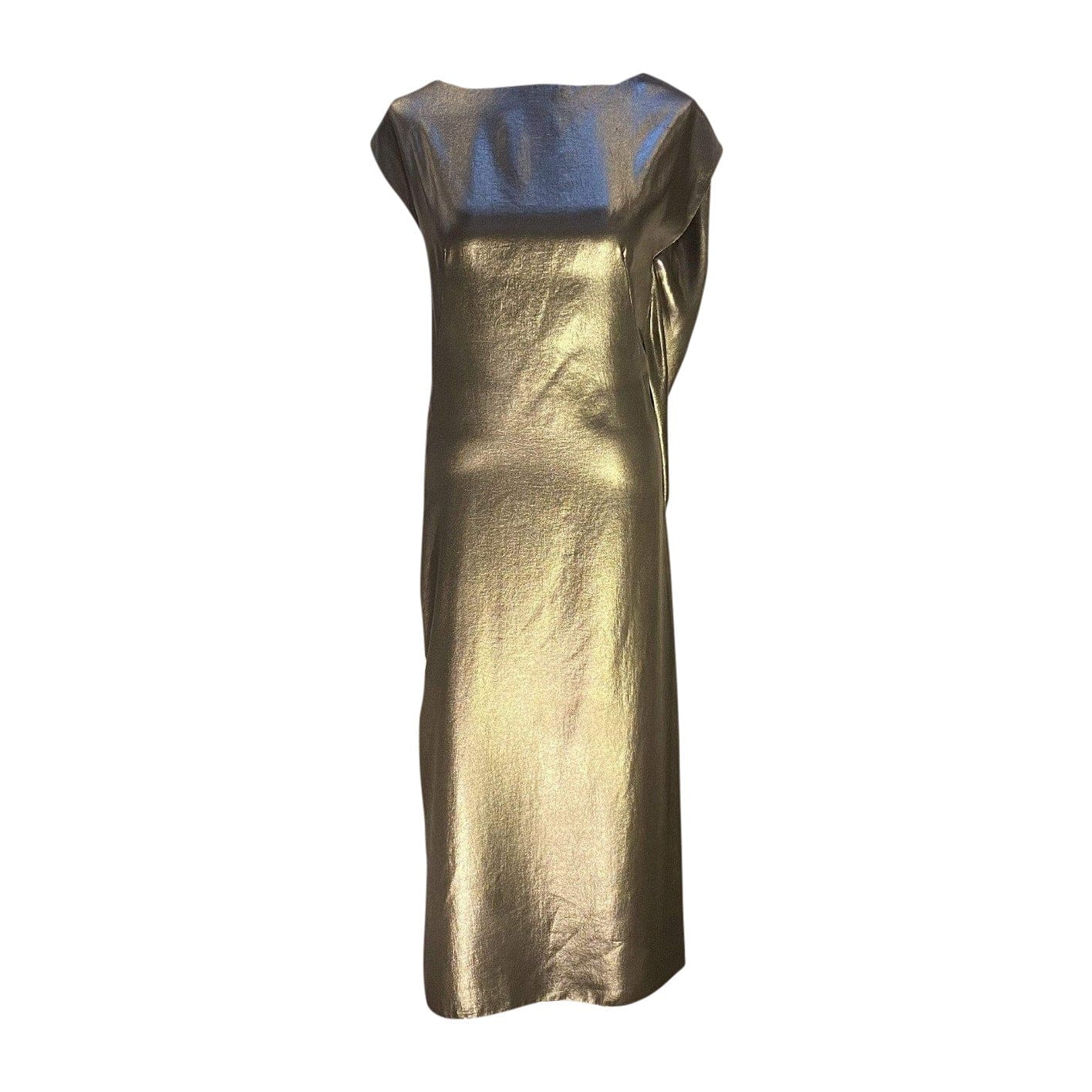 Women's dresses Thimister Silvery Lamé Dress Dark Olive Green