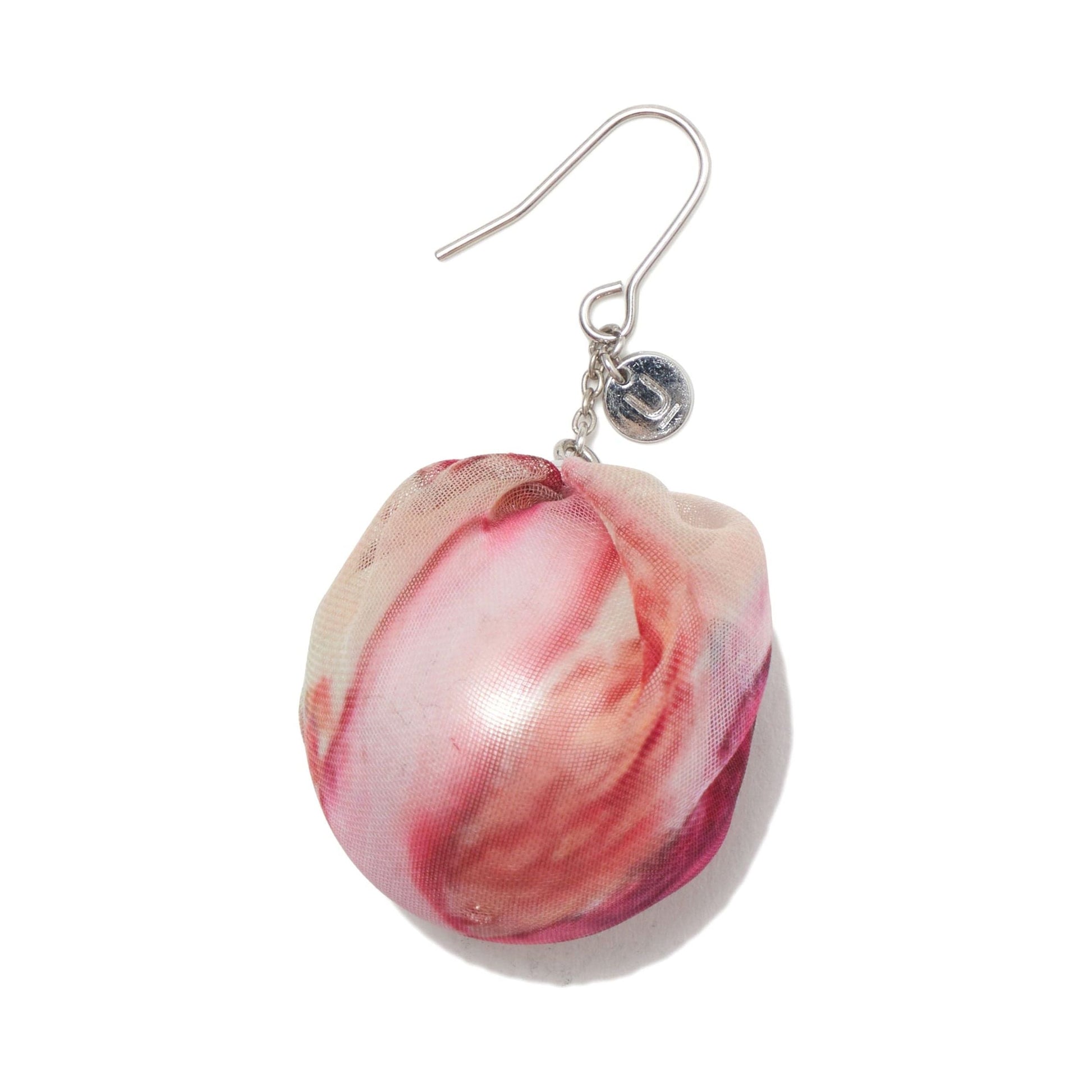 Undercover Earrings OS / Red Base / Pearl and Polyester Undercover SS24 Pearl Earrings