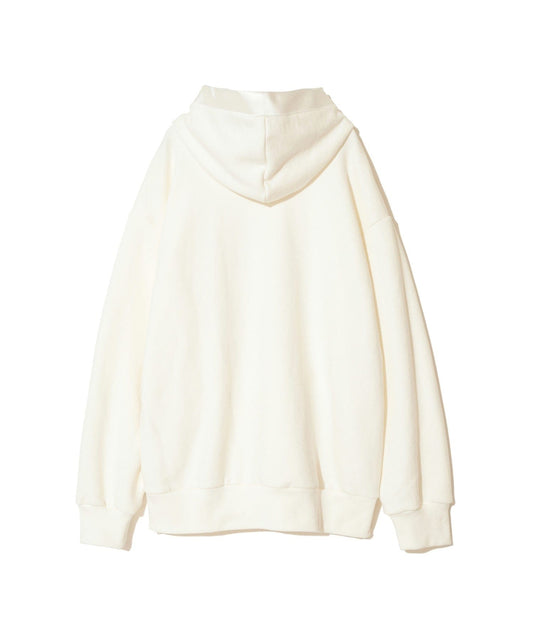 Hoodie Undercover Oversized Brushed Cotton Hoodie Beige