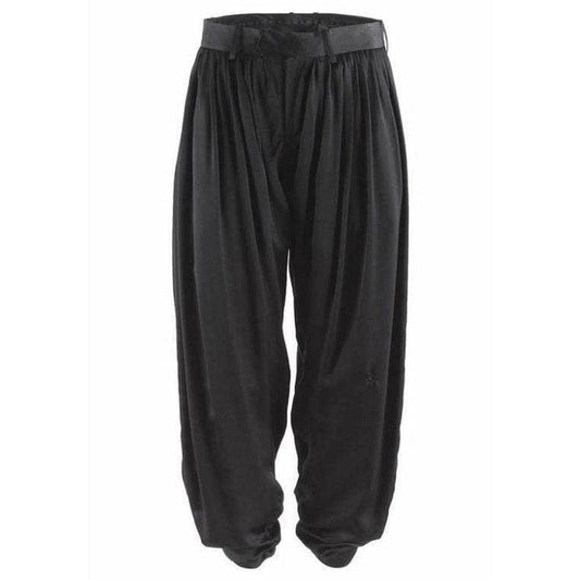 Pants Undercover Vintage Black Pleated Pants - Silk Harem Dark Slate Gray