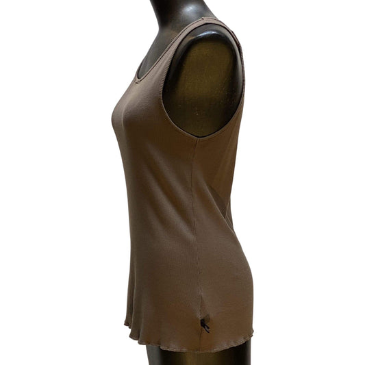 Shirts & Tops UNDERCOVER Scoop neck tank - Mocha Cotton Ribbed White Smoke