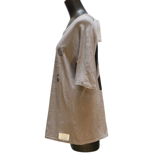 Shirts & Tops UNDERCOVER Oversized Top - Sand Cotton Slub White Smoke