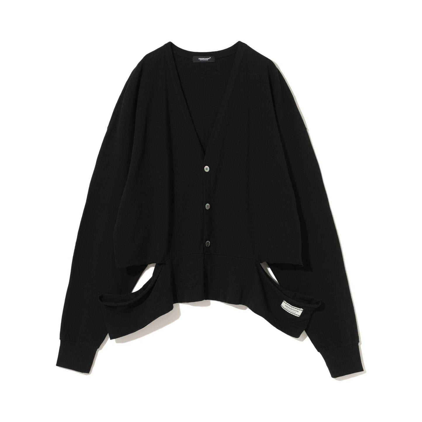 Sweater Undercover SS24 Cutout Cardigan Black