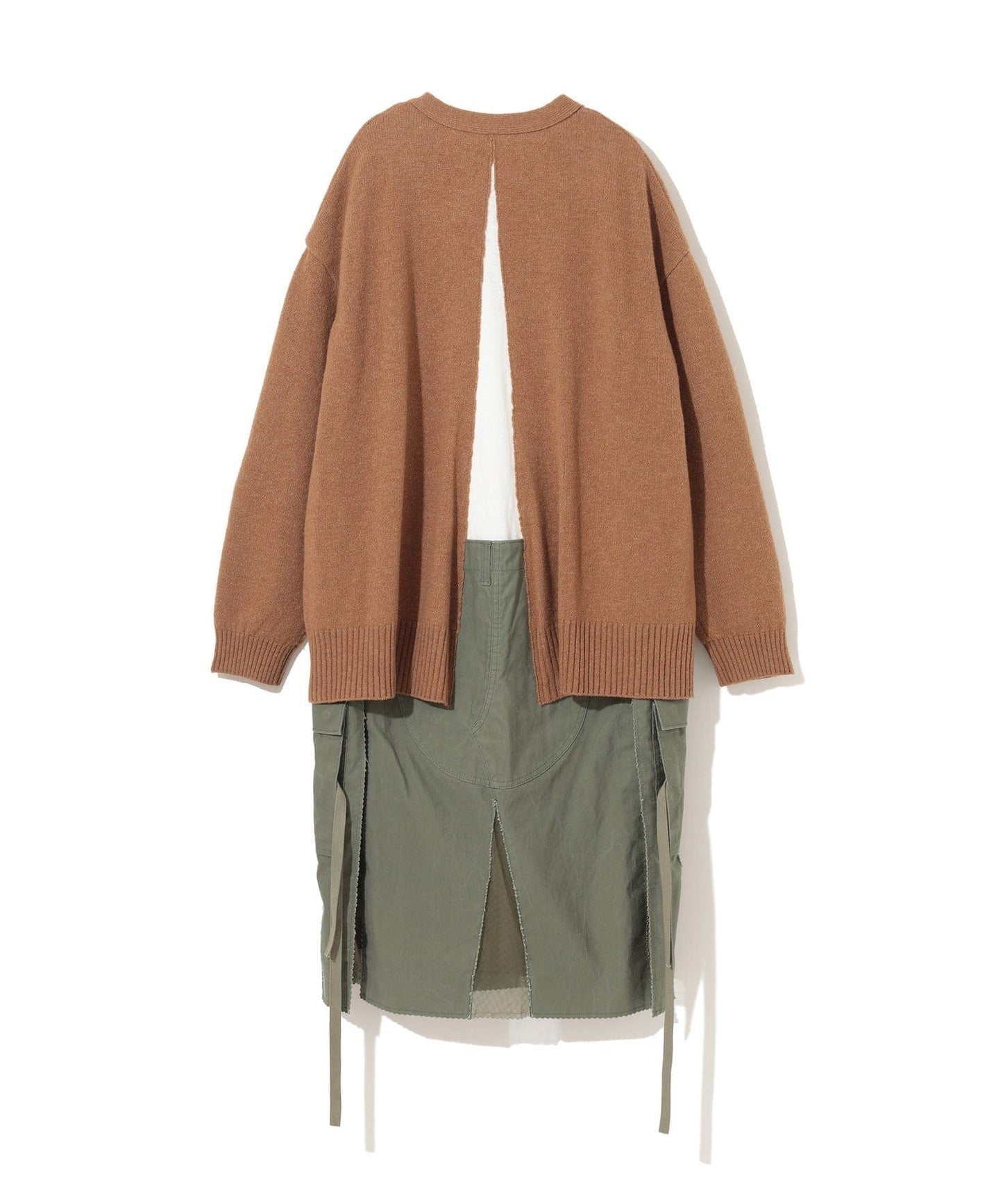 Undercover Womens Jackets + Coats Beige / 1 / Angora Undercover multi layer Camel/khaki Coat
