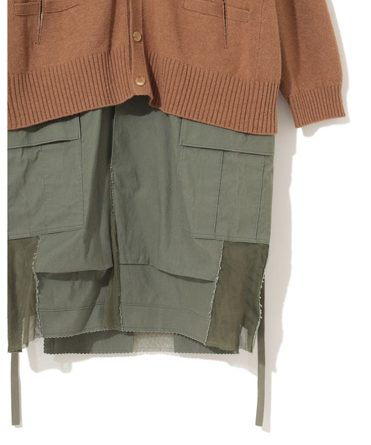 Womens Jackets + Coats Undercover multi layer Camel/khaki Coat Dim Gray