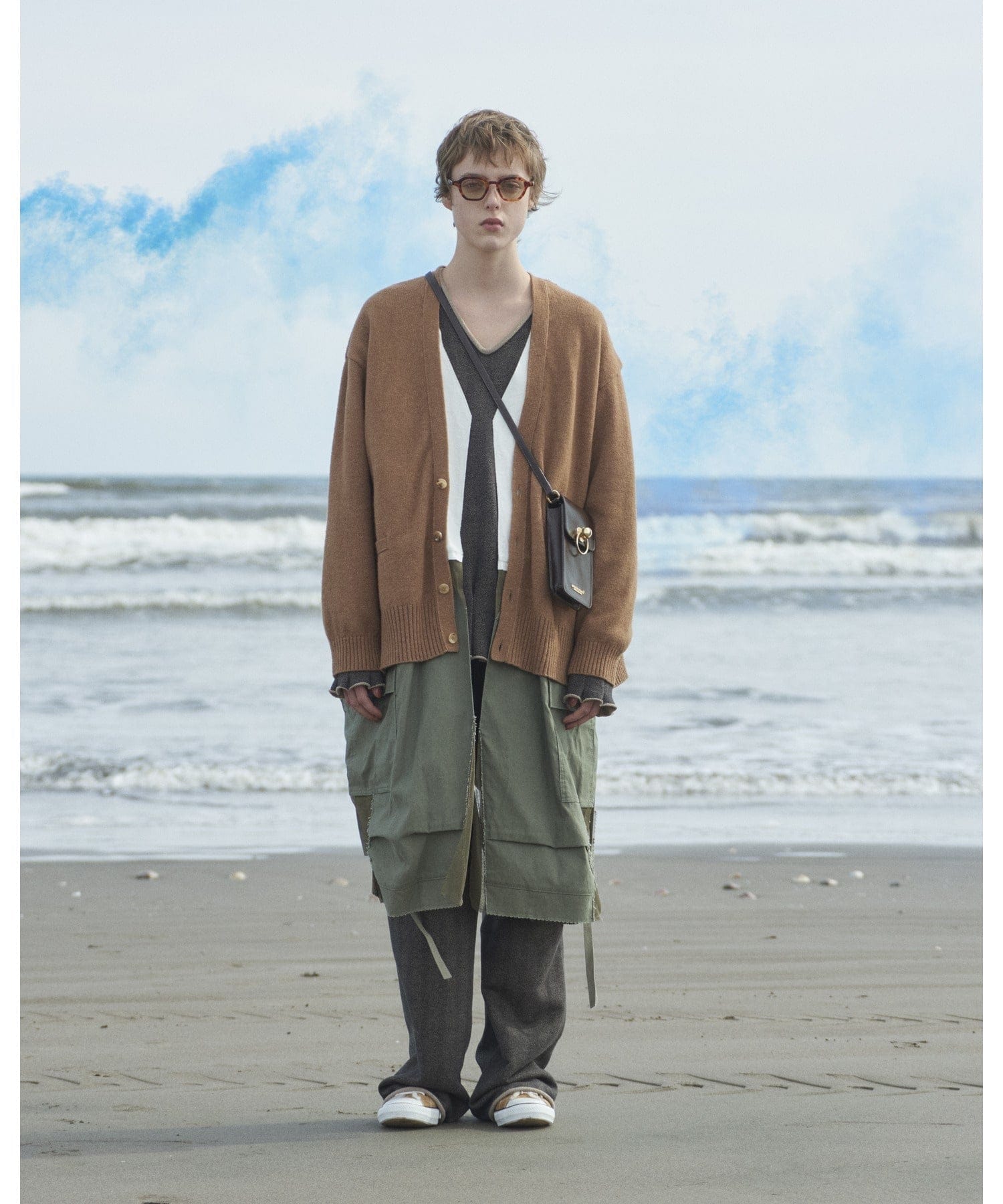 Womens Jackets + Coats Undercover multi layer Camel/khaki Coat Gray
