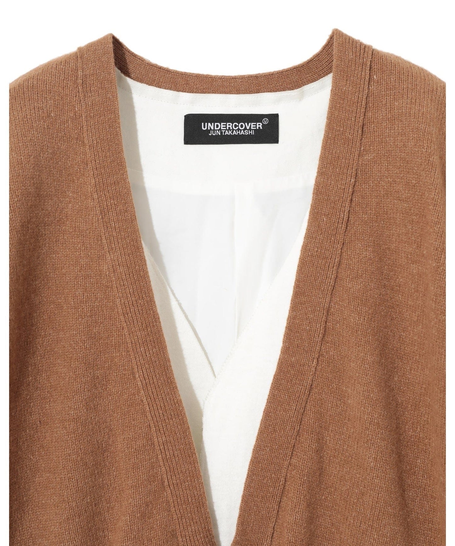 Undercover Womens Jackets + Coats Beige / 1 / Angora Undercover multi layer Camel/khaki Coat