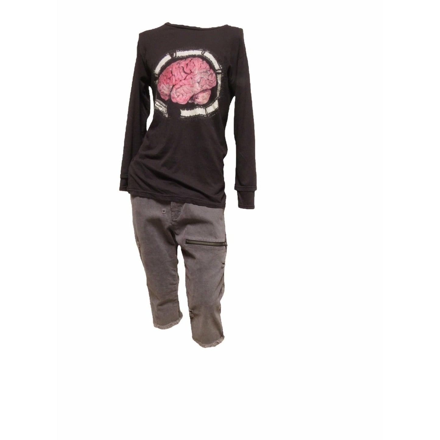 Pants Unholy Matrimony Zipper Pocket Short Dark Slate Gray