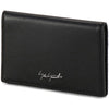 Business Card Cases Yohji Yamamoto Card Holder - Black Leather Slim Dark Slate Gray