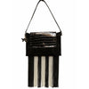 Handbags Y-3 by Yohji Yamamoto Shoulder Bag - Embossed Leather Fringe Black