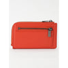 Wallets & Money Clips Yohji Yamamoto Mini Card Wallet - Orange Zippered Coin Chocolate