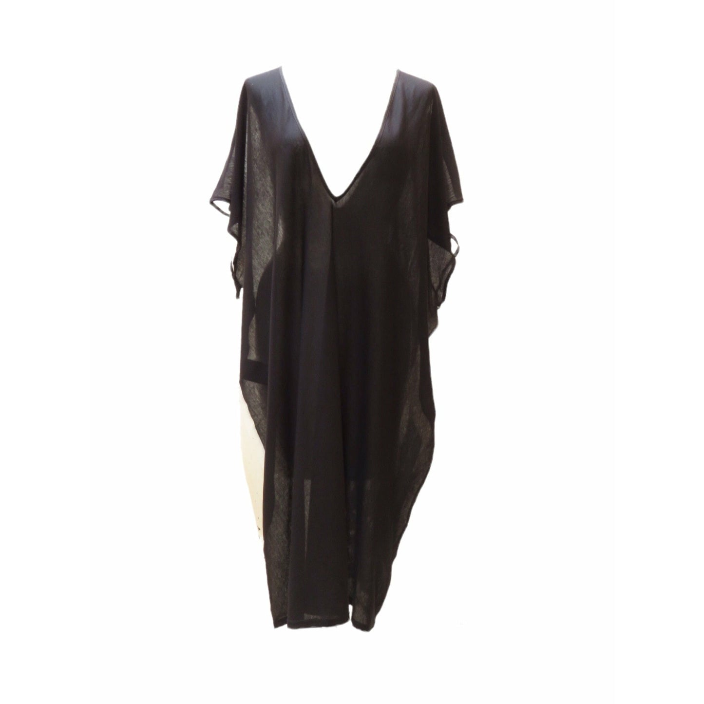 Barbara Bologna Dresses OS / CCP-22-BLK / Cotton Barbara Bologna Fire V-Neck Tube Dress