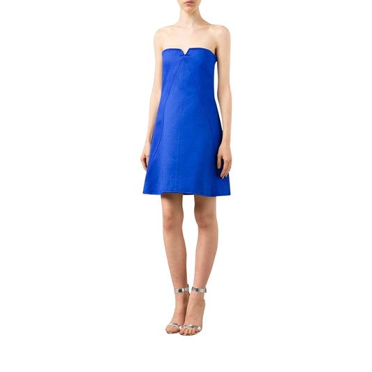 courreges-strapless-a-line-dress Dresses Royal Blue