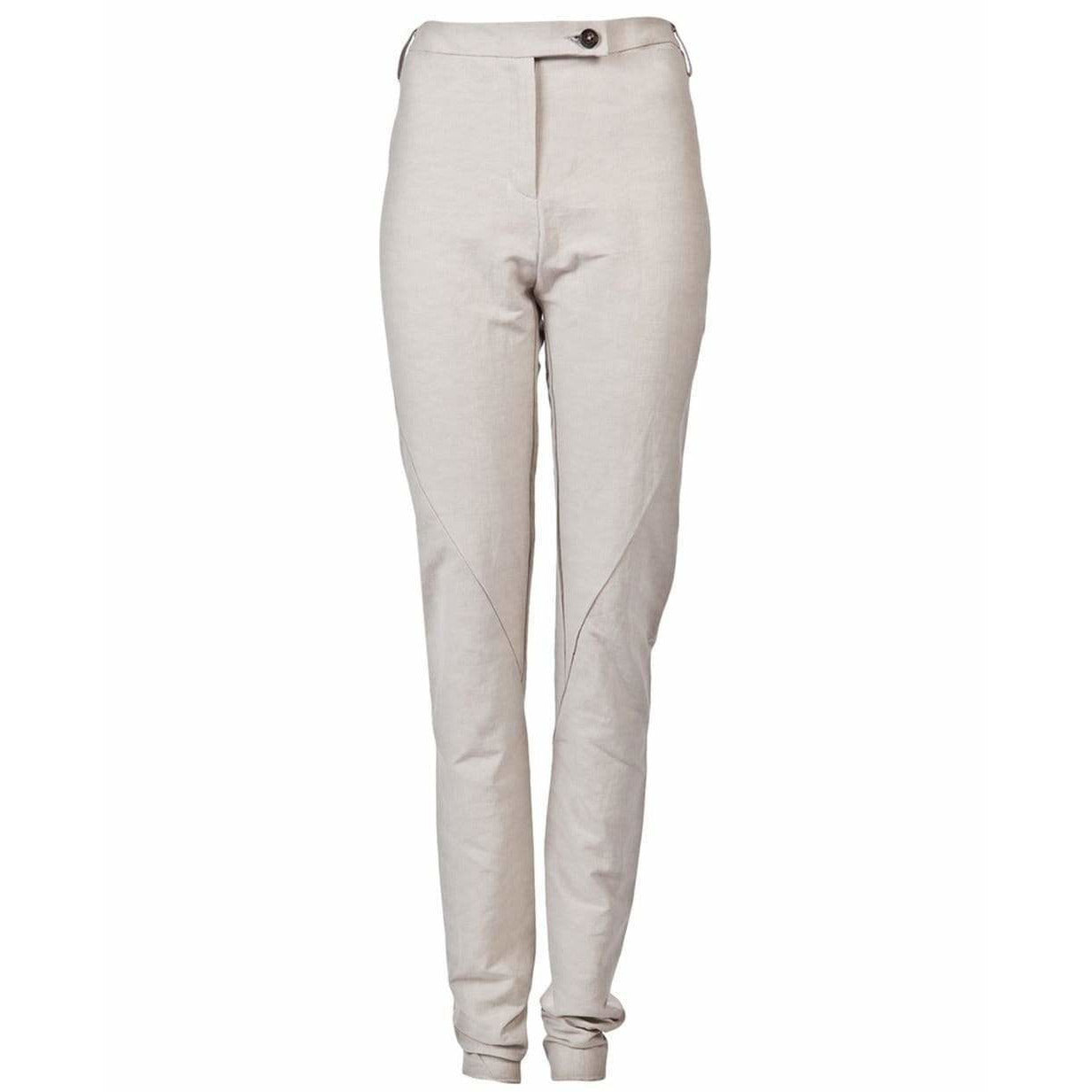 tapered-linen-pants Womens Pants Gray