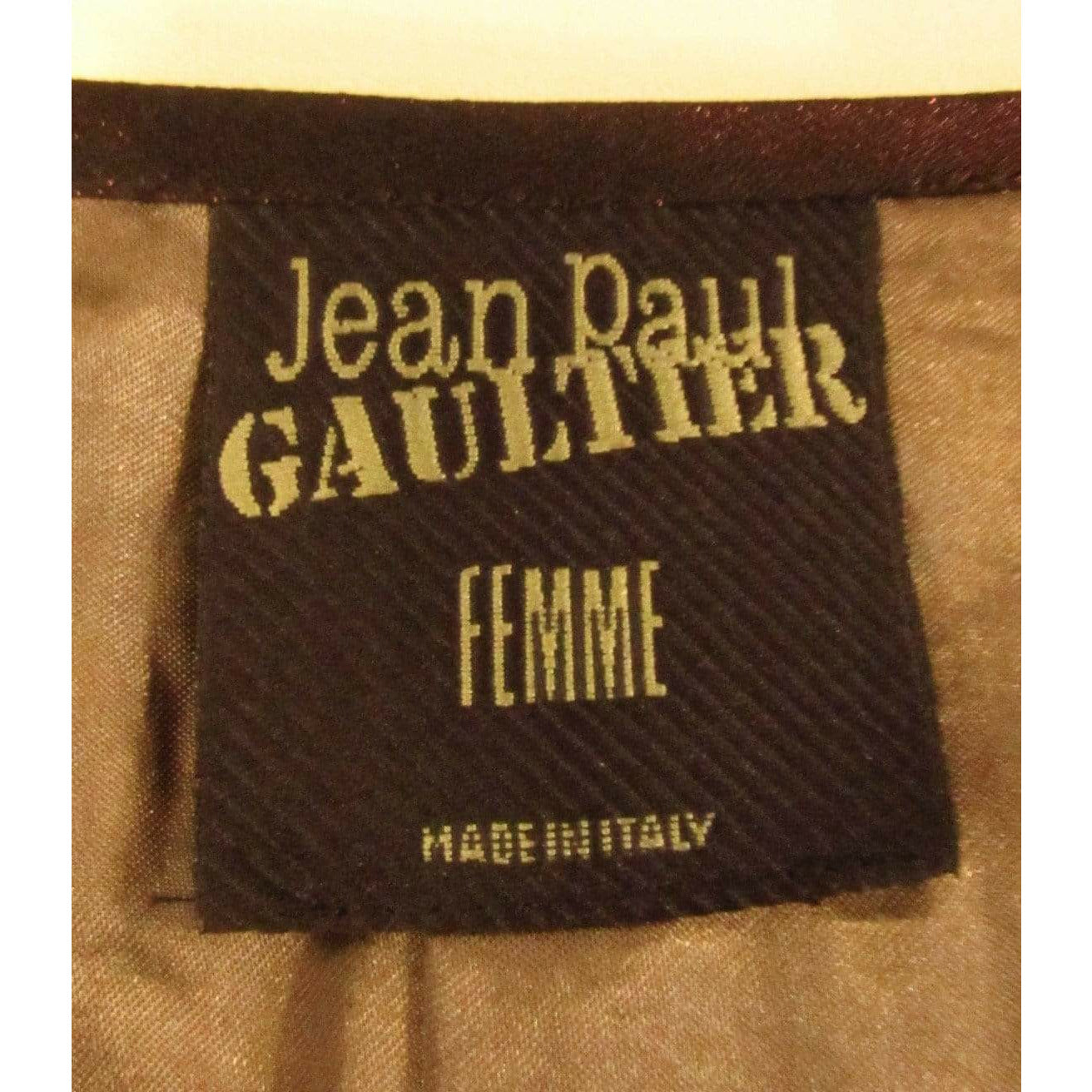 Skirts Jean Paul Gaultier Femme Long Metallic Wine Skirt Jean Paul Gaultier
