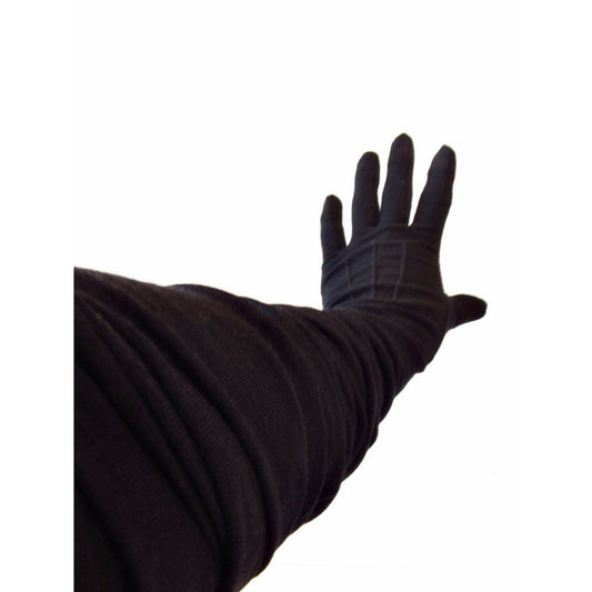 Gloves & Mittens Junya Watanabe Ex-long Black Wool Gloves Junya Watanabe