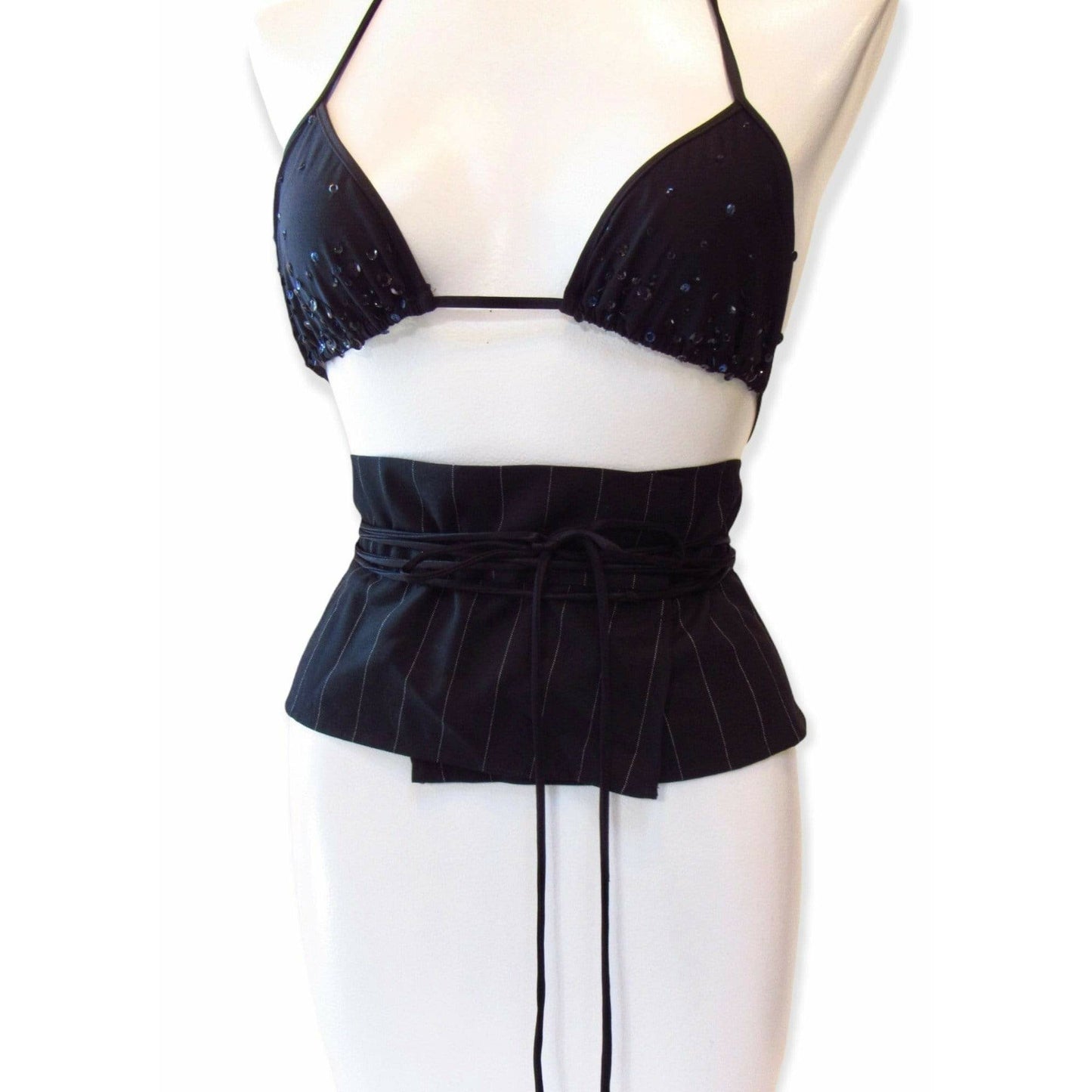 Belts maison-martin-margiela-pinstriped-wide-waist-belt Antique White